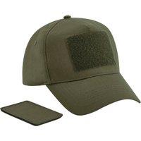 Beechfield Men's Removable Patch Baseball Cap in Green