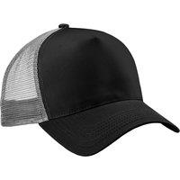 Beechfield Men's Snapback Trucker Cap in Black