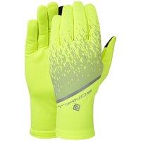 Ronhill Men's Reflective Logo Glove in Yellow | Size: Small