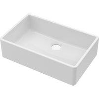 Balterley Fireclay Single Bowl Butler Kitchen Sink No Overflow No Tap Hole 795mm in White
