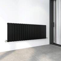 MCC Direct Designer Flat Panel Double Radiator 600x1428mm Black | Size: 600x1428
