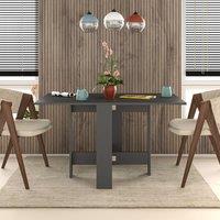 Decortie Artemio' Foldable Table Rectangular Shape 130cm in Dark Grey | Size: 1 Pack