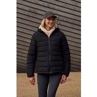 Animal Women's 'Light Cloud Cosi' Water Resistant Zipped Pockets Cosy Padded Jacket in Jet Black | Size: 18