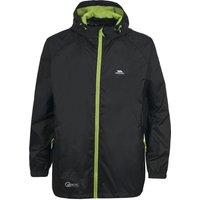 Trespass Men's Qikpac Waterproof Jacket in Black | Size: Large