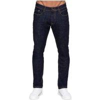 Enzo Men's Stretch Tapered Jeans in Dark Blue | Size: 32S