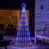 Samuel Alexander 1.8m Light up Twinkle Christmas Maypole Tree with Multi-Coloured LEDs