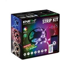 ENER-J Smart Wi-Fi RGB CCT Changing LED Strip Kit 5m IP65 240V in White | Size: 25 cm diameter x 19 cm high