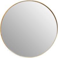 Orsina Timeless Small Wall Mirror, Easy To Install Circular Wall Mirror, Versatile Mirror for Home in Gold