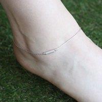 The Colourful Aura Women's Pure Silver Slim Minimalistic Indie Boho Silver Indian Payal Anklet