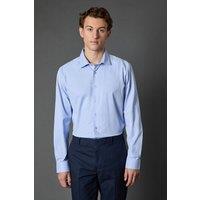 Burton Men's Blue Regular Fit Easy Iron Shirt | Size: 15.5 in