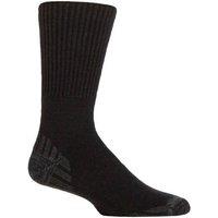 SOCKSHOP Iomi Men's Mens 1 Pair FootNurse Diabetic Merino Wool Boot Socks in Black | Size: 9-11