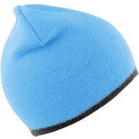 Result Men's Reversible Fashion Fit Winter Beanie Hat in Aqua