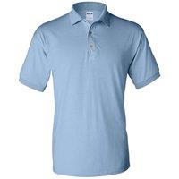 Gildan Men's Adult DryBlend Jersey Short Sleeve Polo Shirt in Light Blue | Size: Small