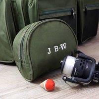 Duncan Stewart Men's Personalised Fishing Reel Case in Green