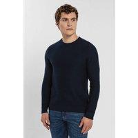 Steel & Jelly Men's Navy Crew Neck Jumper | Size: Medium