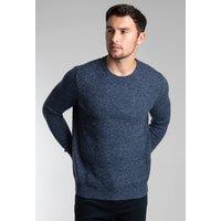 Steel & Jelly Men's Crew Neck Jumper in Blue | Size: Medium