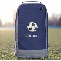 Duncan Stewart Men's Personalised Football Boot Bag in Navy