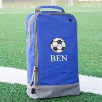 Duncan Stewart Men's Personalised Football Boot Bag in Blue
