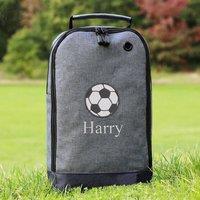 Duncan Stewart Men's Personalised Football Boot Bag in Grey