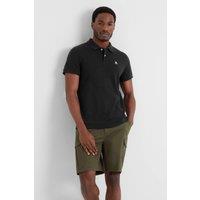 TOG24 Men's 'Braunton' 100% Cotton Pique Polo Shirt in Black | Size: 6XL