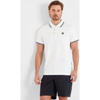 TOG24 Men's 'Biston' 100% Cotton Pique Polo Shirt in White | Size: Small