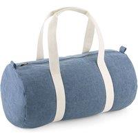 Bagbase Men's Denim Barrel Bag in Light Blue