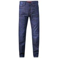 Duke Clothing Men's D555 Impala Denim 1959 Stretch Kingsize Jeans in Dark Blue | Size: 38L