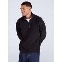 Animal Men's 'Stockholm' Half Zip Breathable Soft Warm & Cosy Snug Fit Fleece in Jet Black | Size: Small
