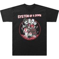System Of A Down Men's Mushroom People T-Shirt in Black | Size: XL