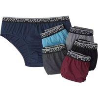 Atlas for Men Men's Plain Briefs (Pack of 6) in Black | Size: XL