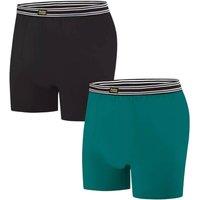 Atlas for Men Men's Stretch Boxer Shorts Pack of 2 in Black | Size: Large