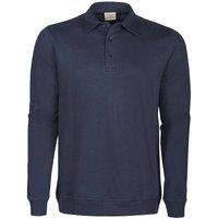 Printer Men's Homerun Long-Sleeved Polo Shirt in Navy | Size: 2XL