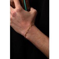 Outrage London Men's 18K Gold Personalised Paperclip Chain Bracelet | Size: 8 inches