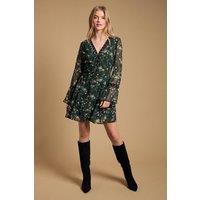 Oasis Women's Flared Gathered Mini Dress | Size: 8