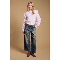 Oasis Women's Straight Leg Western Look Jean in Dark Wash | Size: 10
