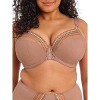 Elomi Women's Matilda Plunge Side Support Bra in Brown | Size: 40G