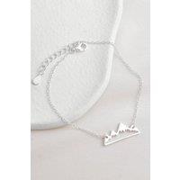Mia Gioielli Women's Sterling Silver Mountain Bracelet | Size: 18 cm
