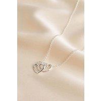 Mia Gioielli Women's Sterling Silver Love Heart Necklace Valentine's Day Gift | Size: 45 cm