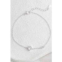 Mia Gioielli Women's Sterling Silver Dainty Minimalist CZ Bracelet | Size: 18 cm