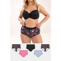 Yours Women's 5 Pack Butterfly Full Briefs | Size: 38-40