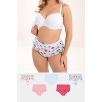 Yours Women's 5 Pack Floral Full Briefs | Size: 30-32