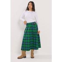 PixieGirl Women's Petite Check Midi Skirt | Size: 12
