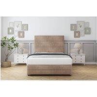 Comfort Beds Zoya Naples Divan With Mattress 2 Drawers Right Side -54 Headboard-Footboard in Light Brown | Size: Small Double