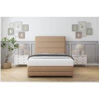 Comfort Beds Zoya Dumfries Divan With Mattress 2 Drawers Right Side -54 Headboard-Footboard in Light Brown | Size: Single