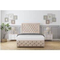 Comfort Beds Winchester Naples Divan Set No Drawers-26 Headboard-Footboard in Light Sand | Size: Single