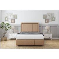 Comfort Beds Savoy Dumfries Divan With Mattress 2 Drawers Left Side -54 Headboard-Footboard in Light Brown | Size: Double