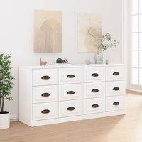 Berkfield Home Sideboards 2 pcs White Engineered Wood