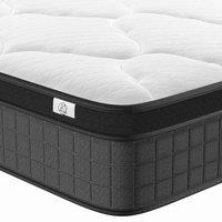 Dprodo 25CM Memory Foam Hybrid Mattress - Pocket Springs, Bed in a Box in White | Size: King