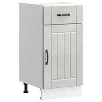 Berkfield Home Kitchen Base Cabinet Lucca Concrete Grey Engineered Wood