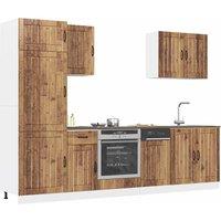 Berkfield Home 7 Piece Kitchen Cabinet Set Kalmar Old Wood Engineered Wood in Brown